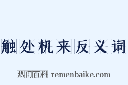 触处机来反义词是什么意思的图片